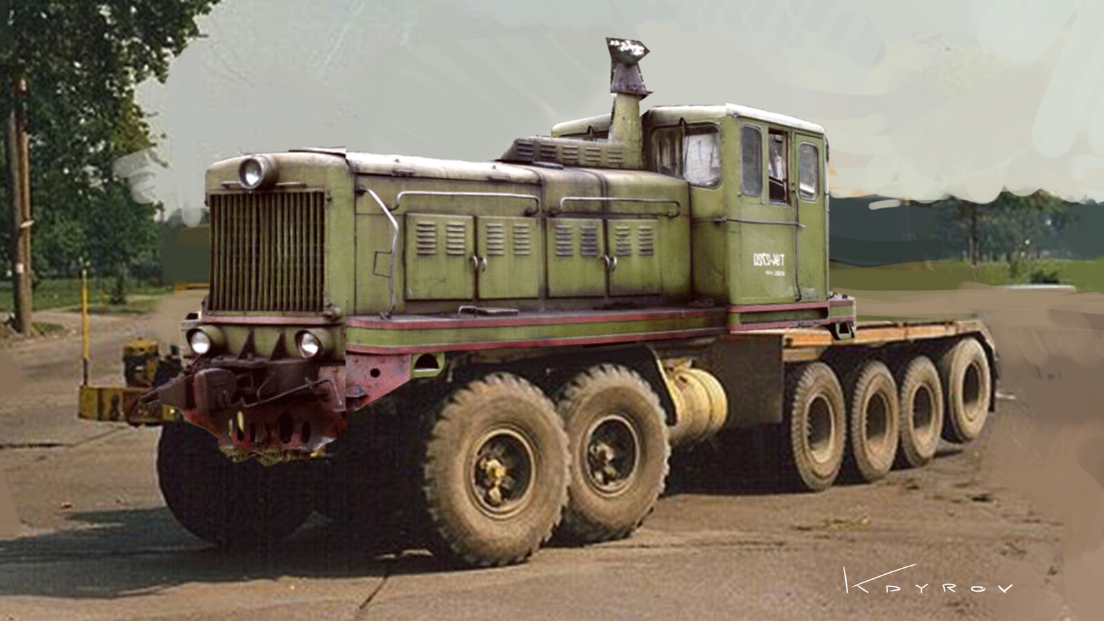 Автомобильный мир художника Данияра Кдырова
