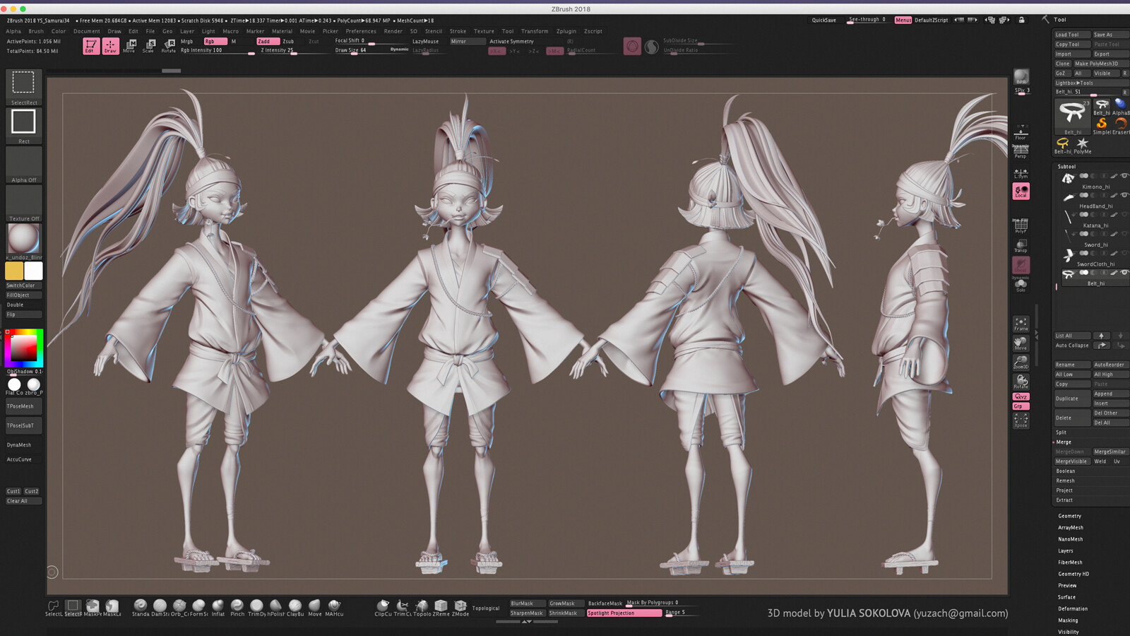 High-poly in Zbrush