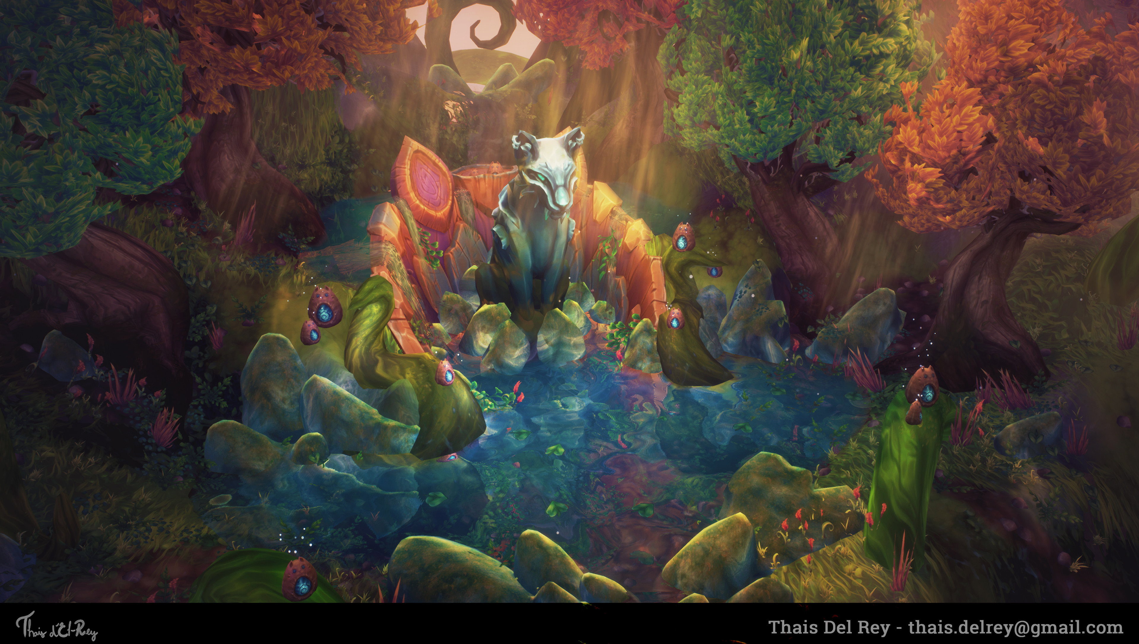 Thais Del Rey Game Art Portfolio Kitty Cat Grove