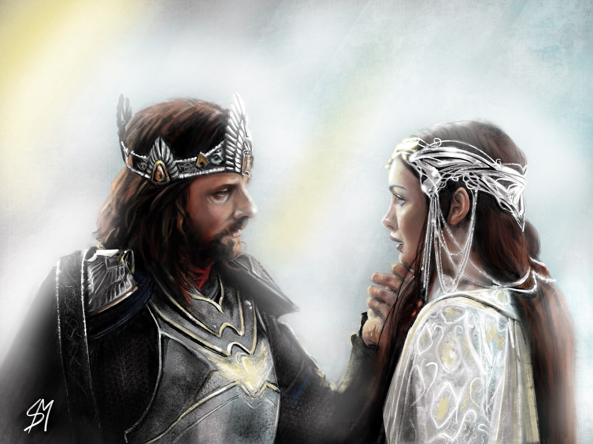 Lord Of The Rings Arwen And Aragorn