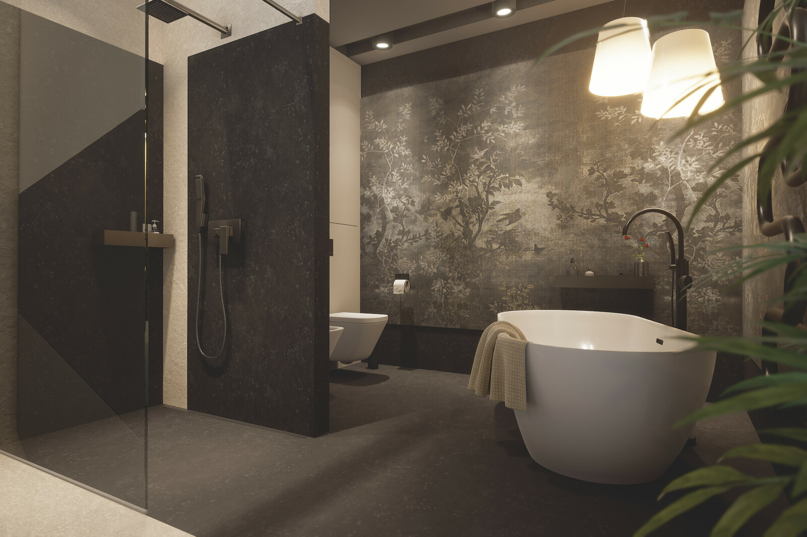 the Finnish Meditation Interior - bathroom with sauna ( Unreal Engine / UE4 )