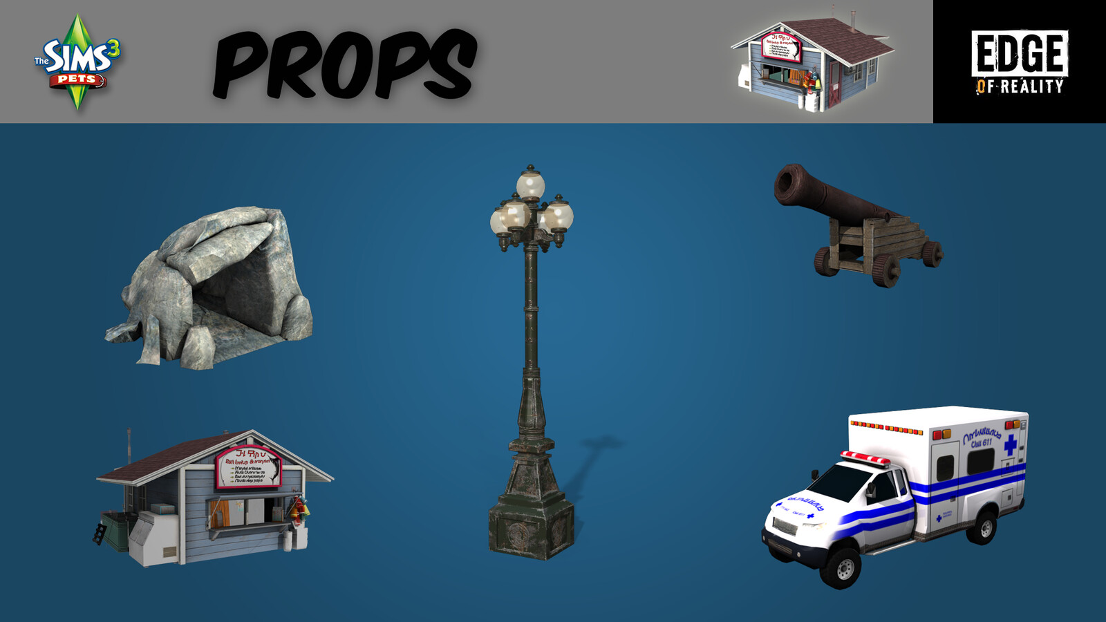 Responsible for model, texturing and integration into engine.