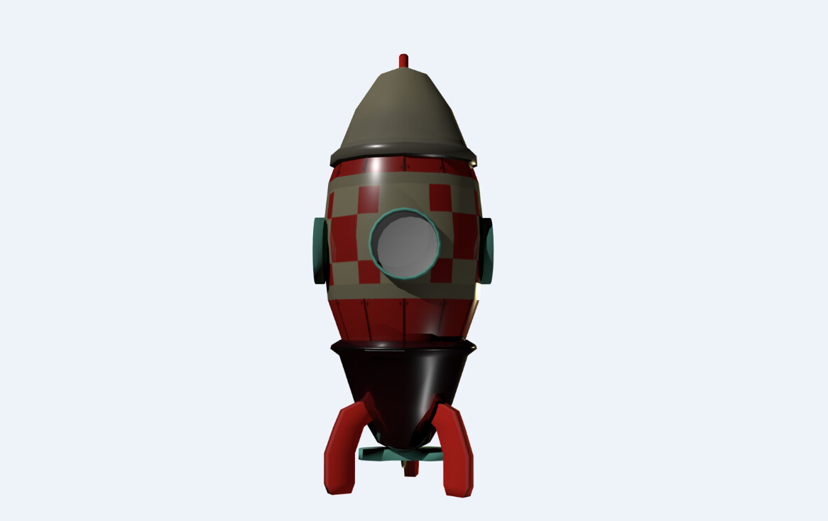 large toy rocket