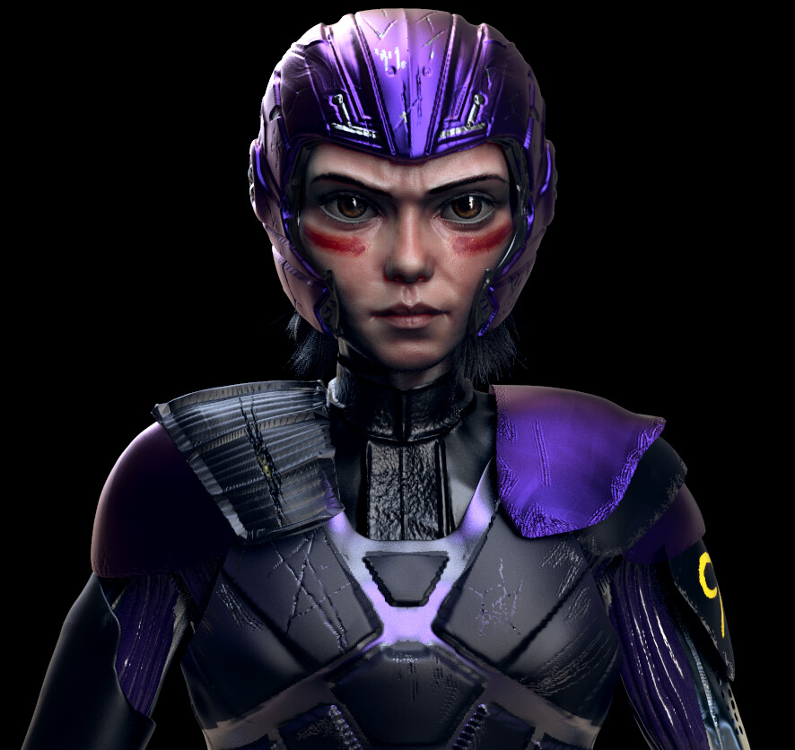 Artstation Alita Battle Angel 3d Model Azzeddin Douakha