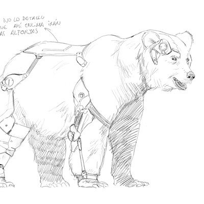 Alejandro garcia oso bocetos 01