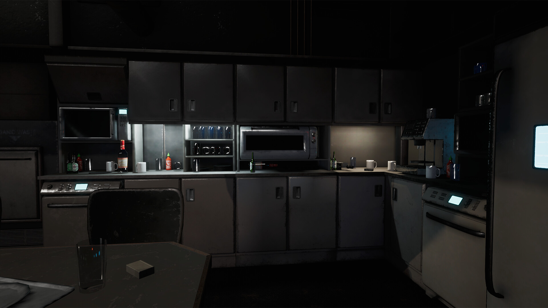 Artstation Spaceship Mess Hall Interior Environment James Holden