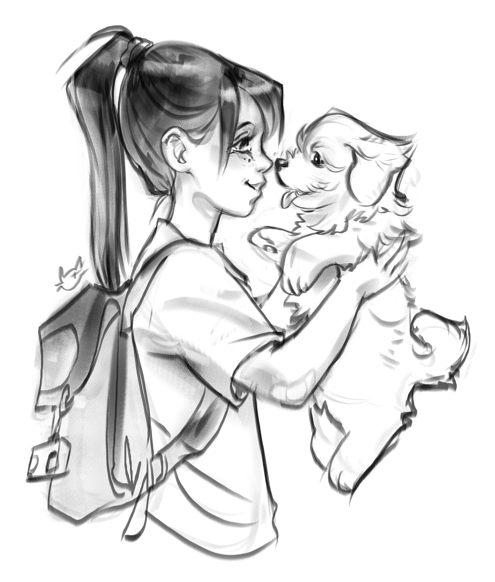 Artstation Girls Sketches Kate Shalimova,Easy Draw So Cute Girl