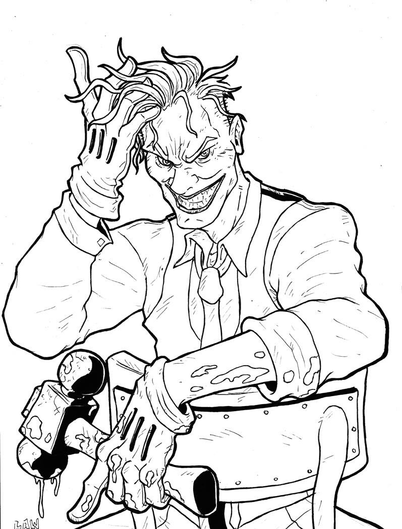 Joker, original sketch by Marvin Law