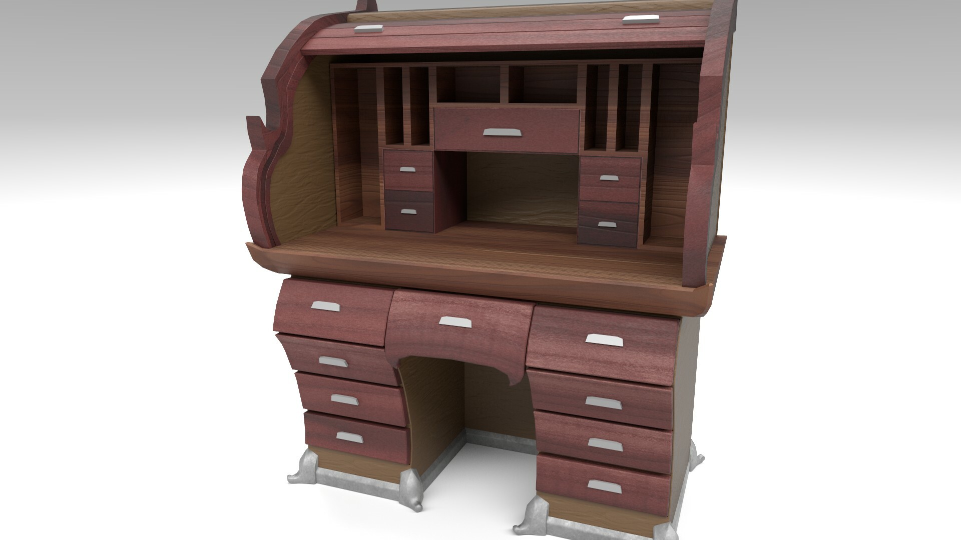 Austin Givens Stylized Rolltop Desk
