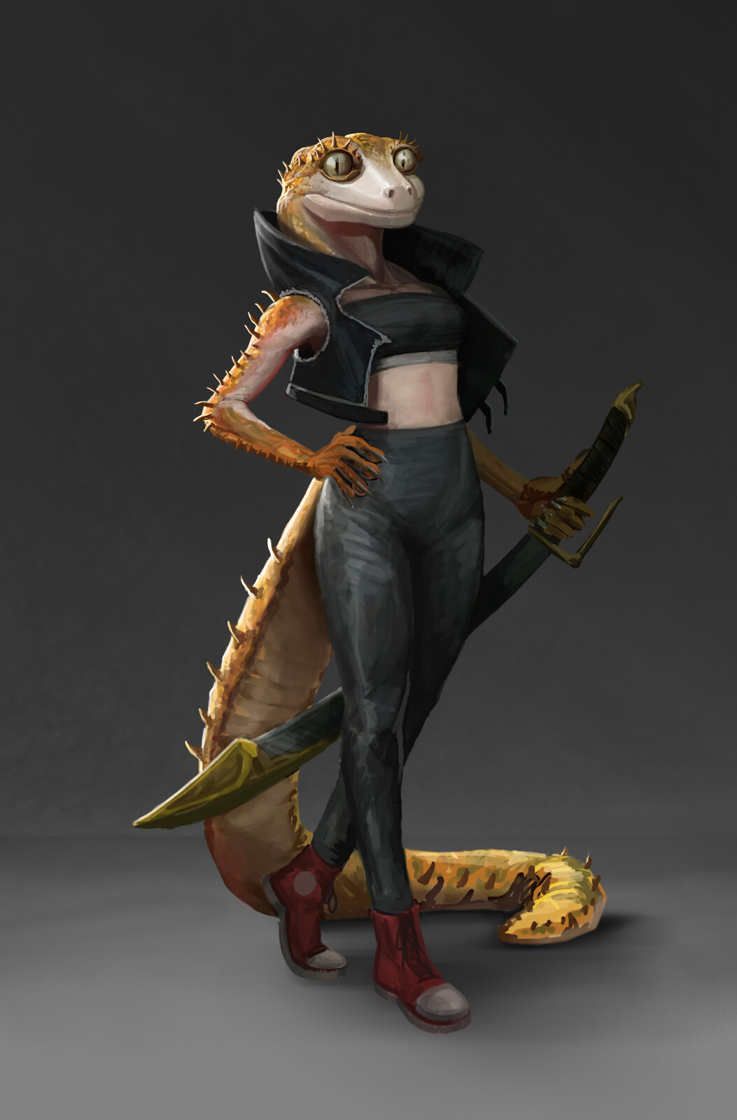 Crowned Gecko Swordfighter