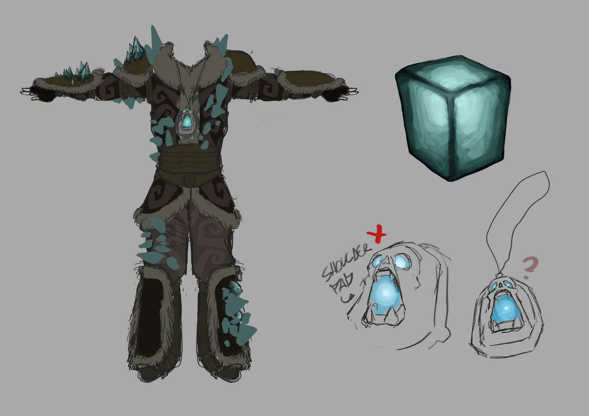 João Machado - Cursed Ice Warrior (Armor) Concept