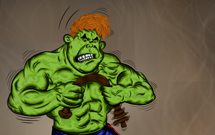 ArtStation - Cartoon Character Mgnus Hulk Angry