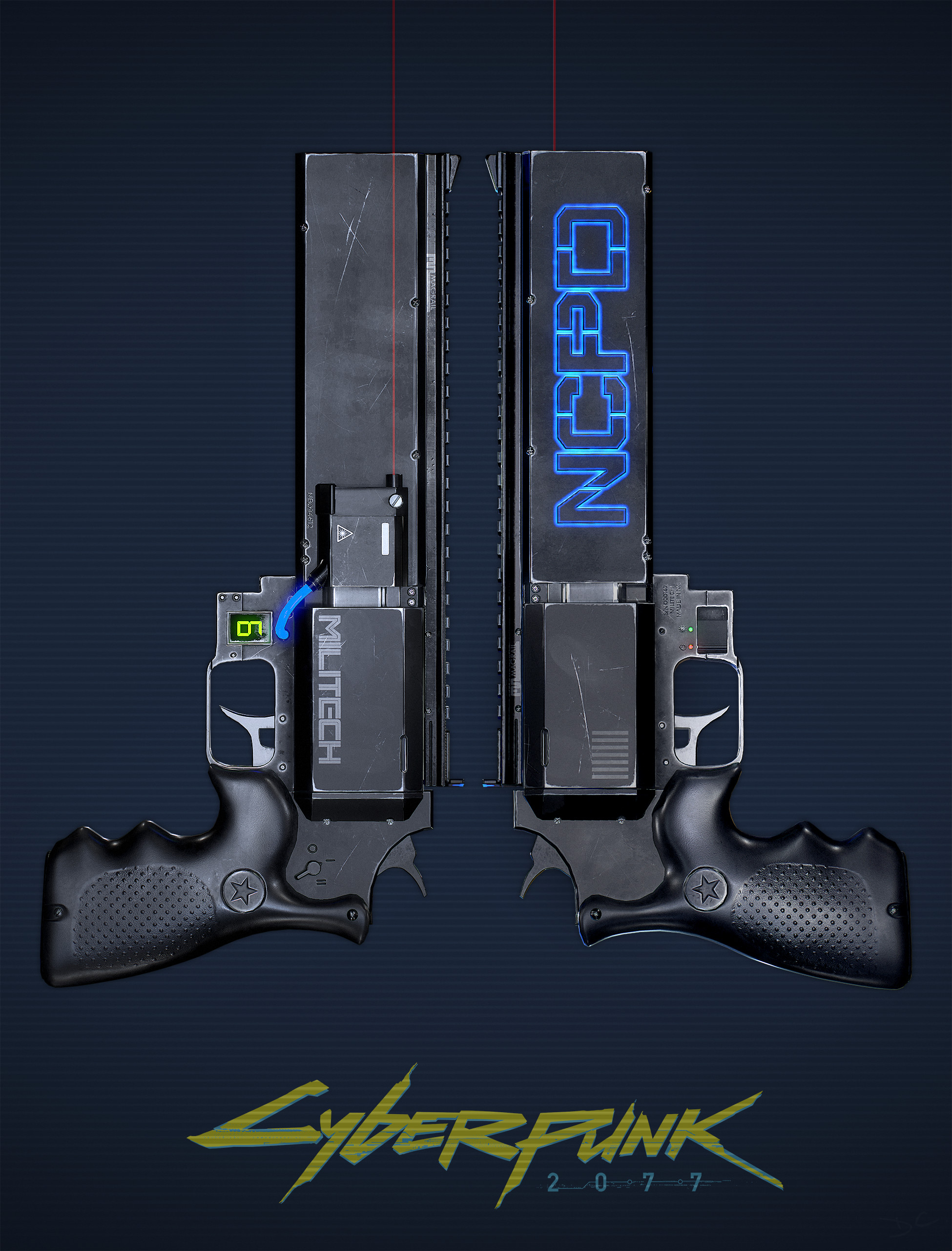 Artstation Police Revolver Cyberpunk 2077 Fan Art David Curtis