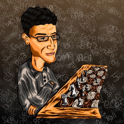 ArtStation - Cartoon Character World Chess Champion Magnus Carlsen