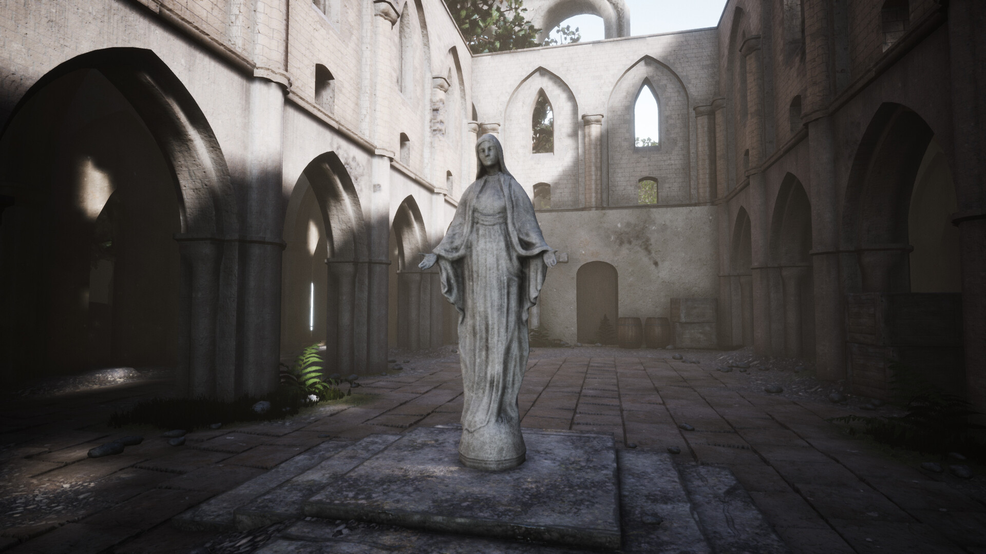 Artstation Abandoned Cathedral Game Environment Jaakko Saari