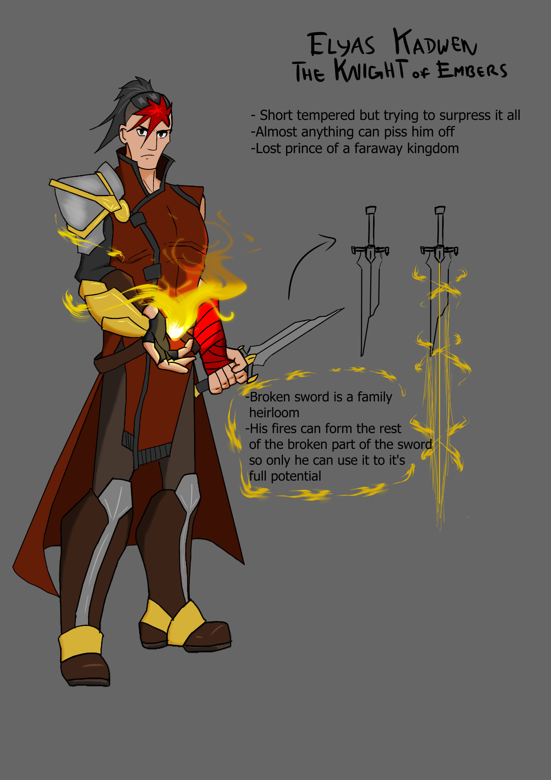 The Knight Of Embers Julian Kandou - Elyas Kadwen - The Knight of Embers