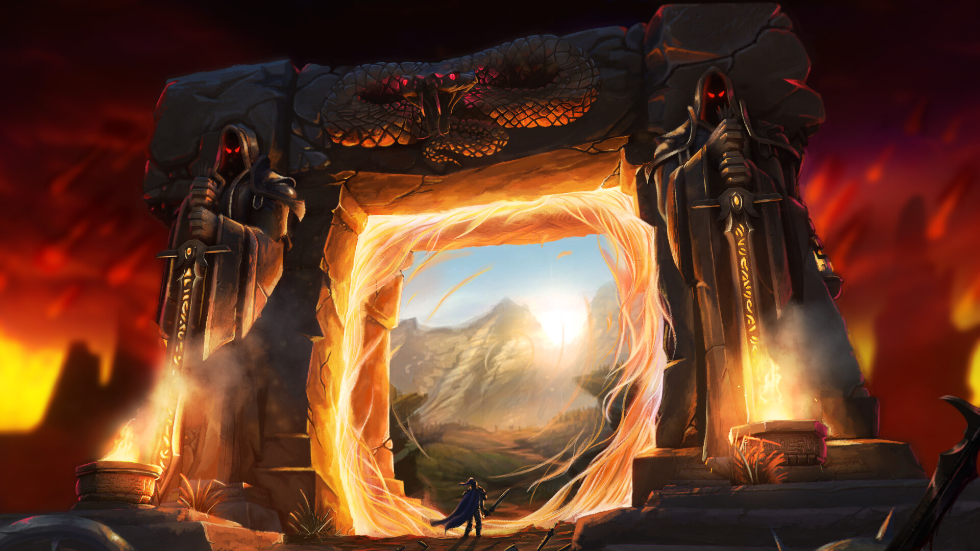 Artstation Through The Dark Portal Adam Forange Torn