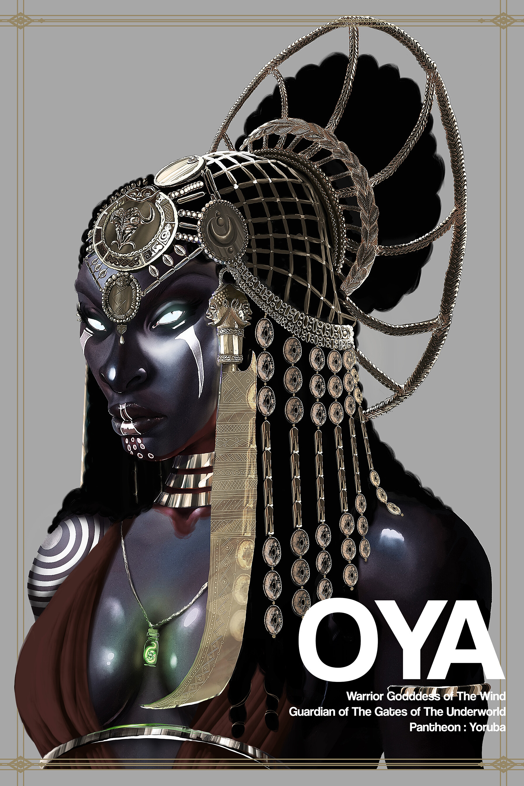 ArtStation - Oya Fierce Warrior Goddess of the Wind ...