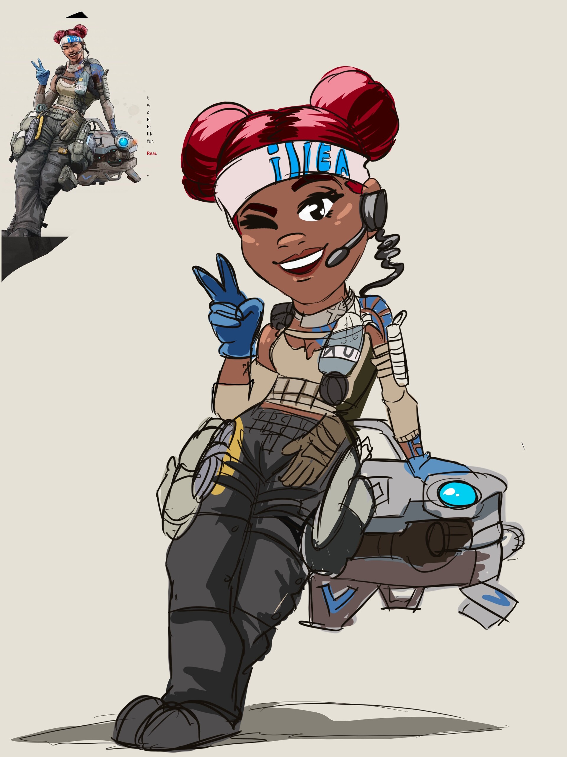 Artstation Apex Legends Lifeline Cartoon Nicole Davila