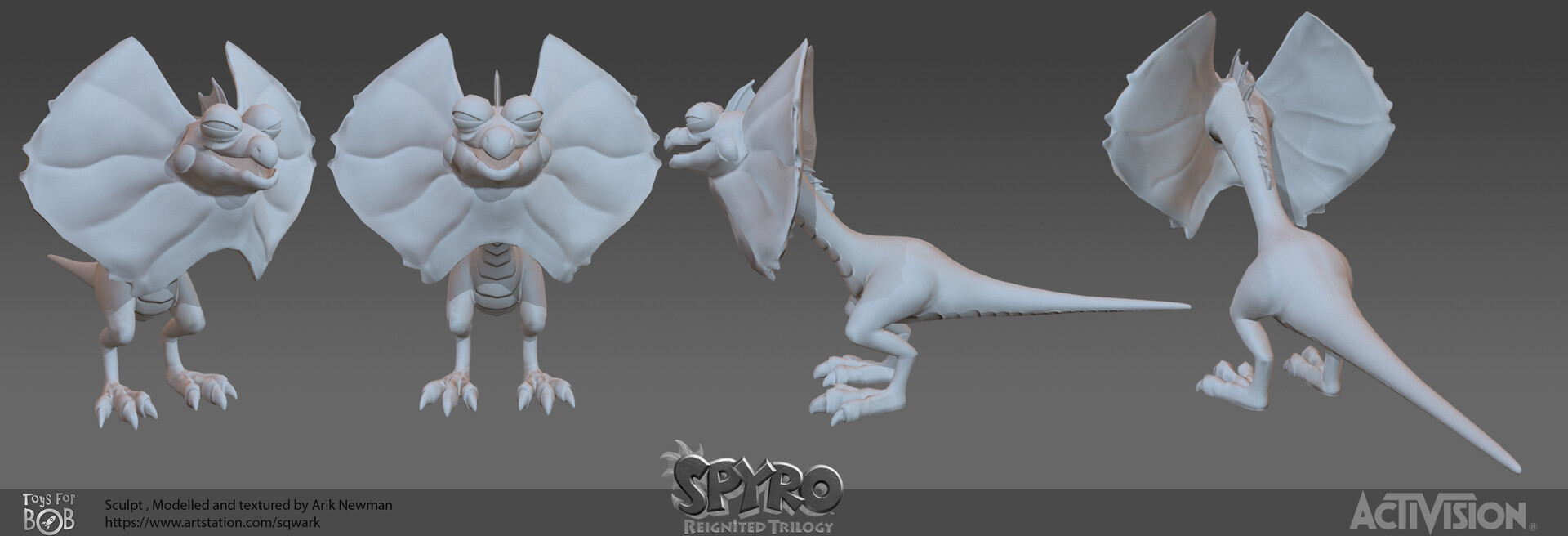 Arik Newman - Frilled Lizard, image size:1920x656