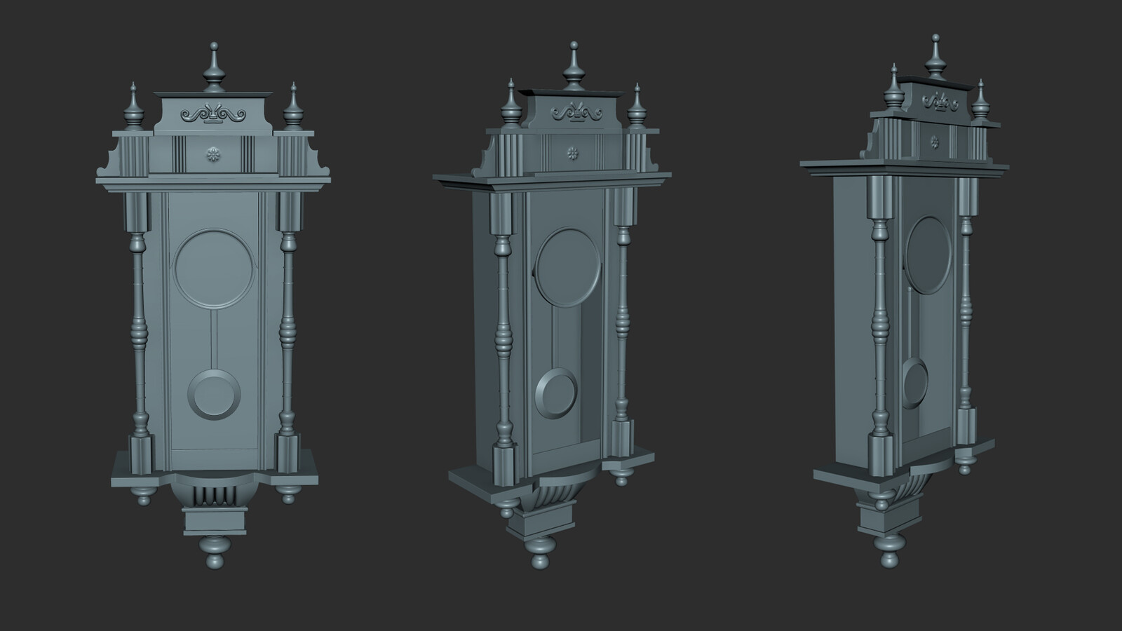 Wall Clock Hipoly