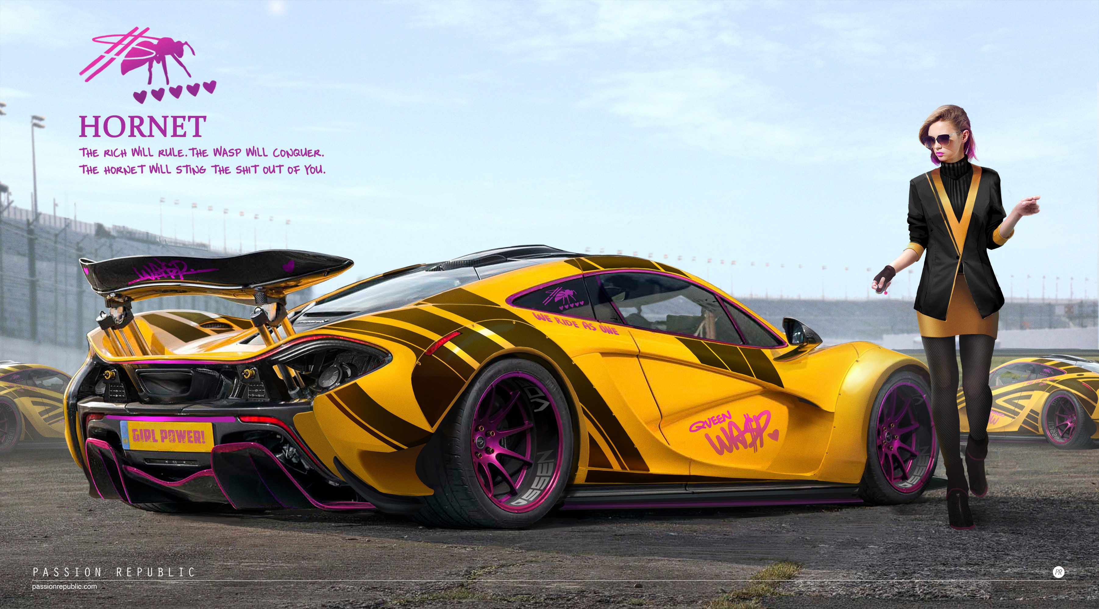 Mclaren P1 for Rich girls who are seeking for adventures. A group of rich girls call themselves Hornet. 