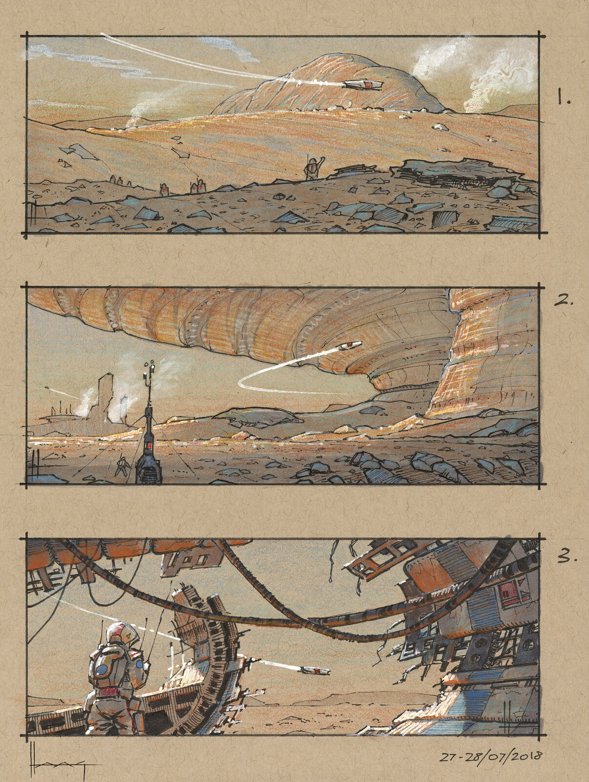 Three final panels.