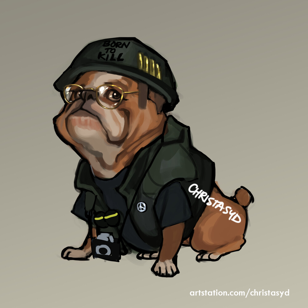 Artstation Military Doggos 2 Electric Borkaroo Christa Sydney A screenplay by stanley kubrick & michael herr. artstation military doggos 2