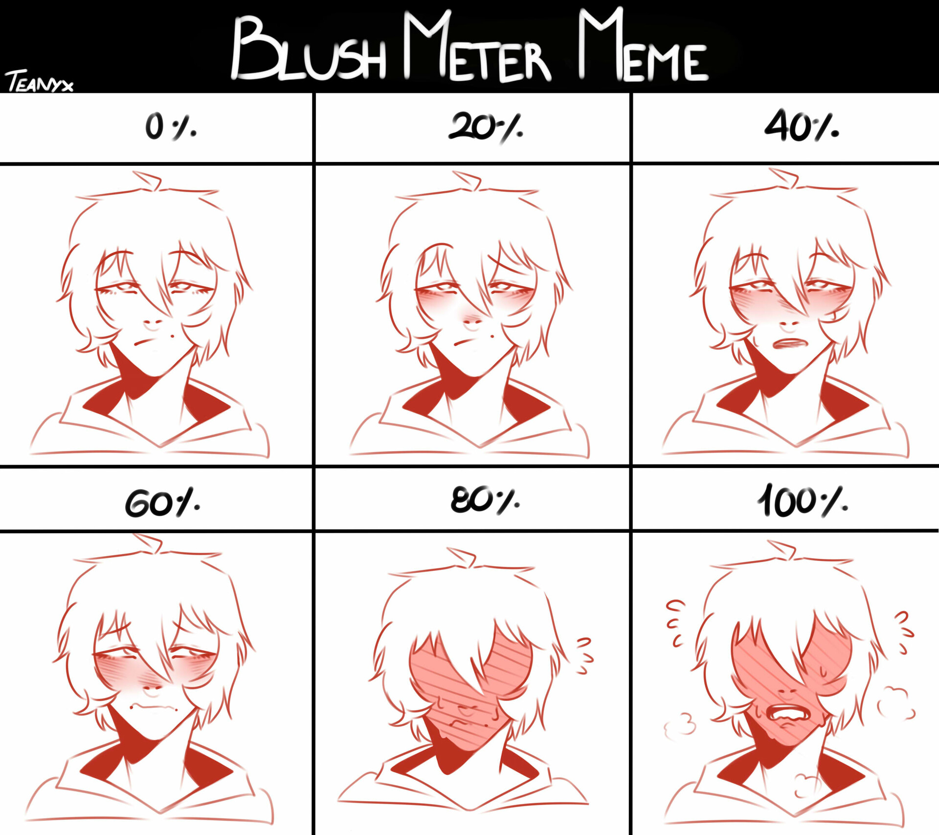 mocha on Twitter  I always wanted to do the blush meme  but i never had the art stamina UNTIL NOW   httpstcolLFn6lvnEP  Twitter
