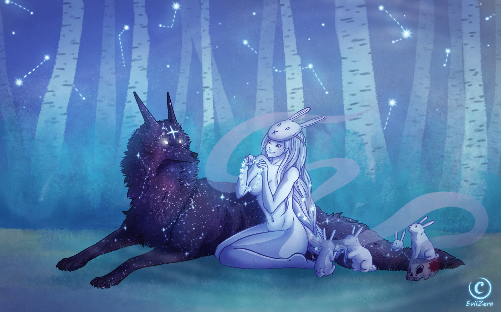 Wolf bunny and the The Wolf