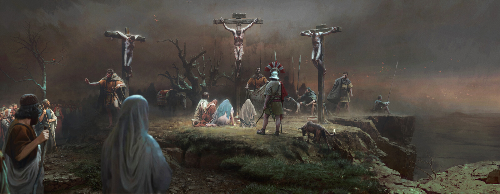 Wide picture. Traditional figure
