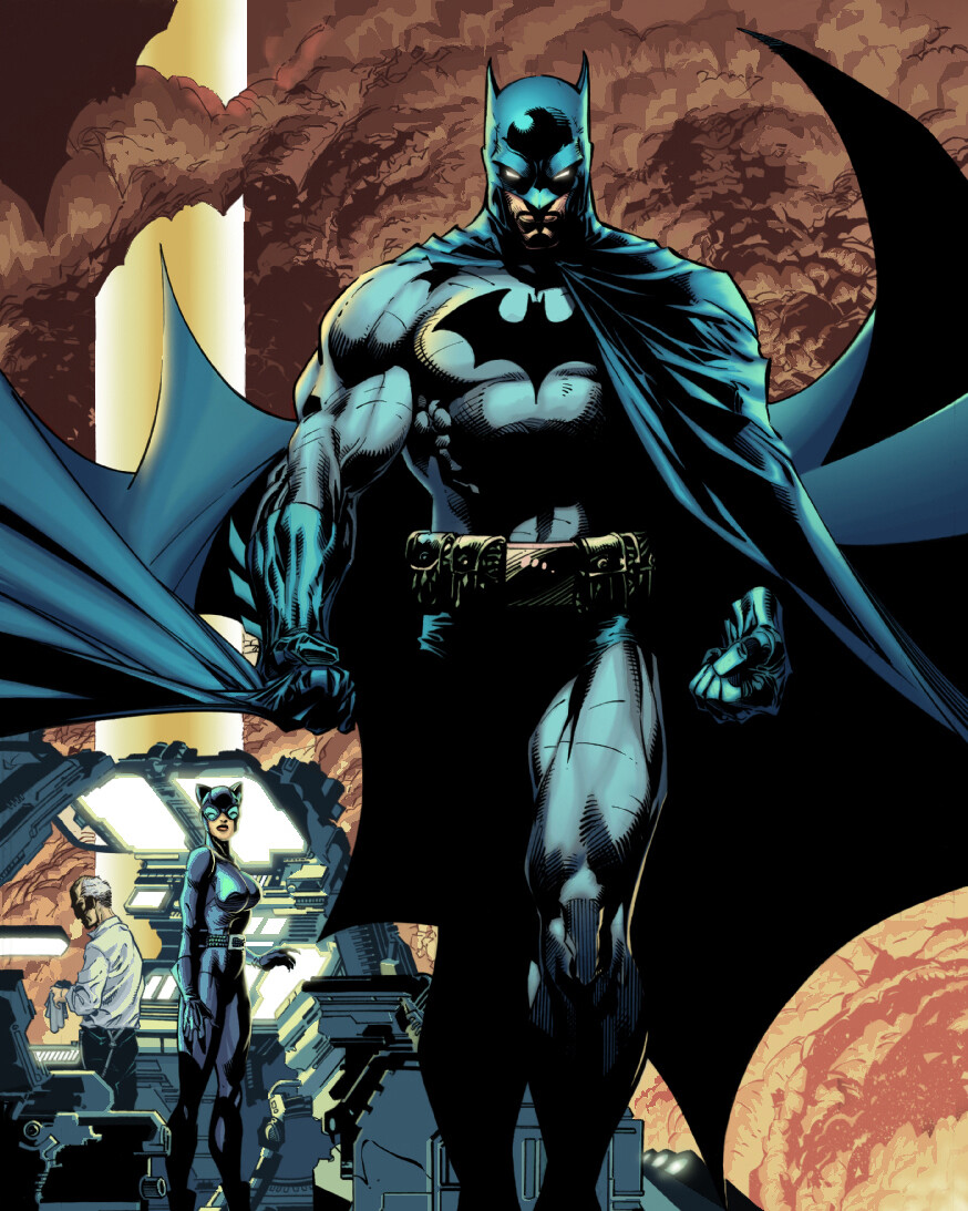 Naga S Batman In The Batcave By Jim Lee Colors By Me