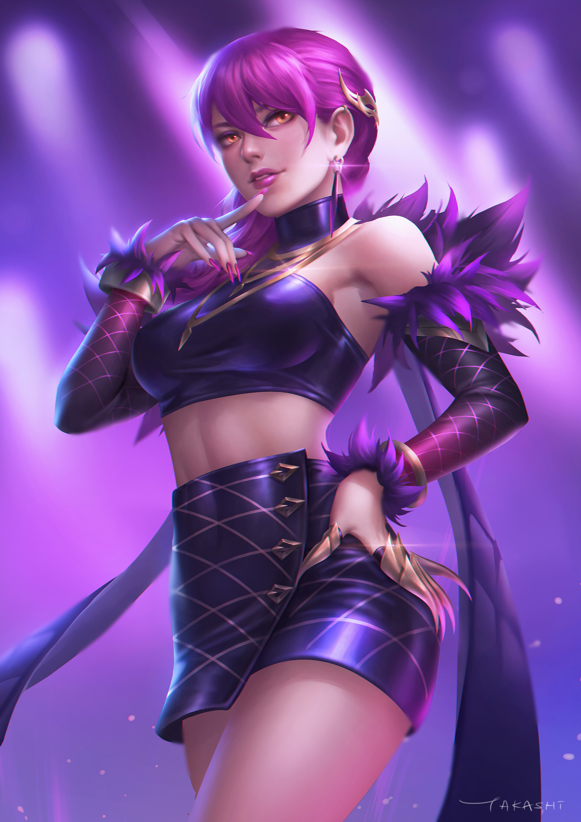 Artstation Kda Ahri Fan Art Takashi Tan I like the idea that ahri came out of the monitor~ my colors always want to be can only display on the monitor too arcade ahri fan art in league of legends. artstation kda ahri fan art takashi tan