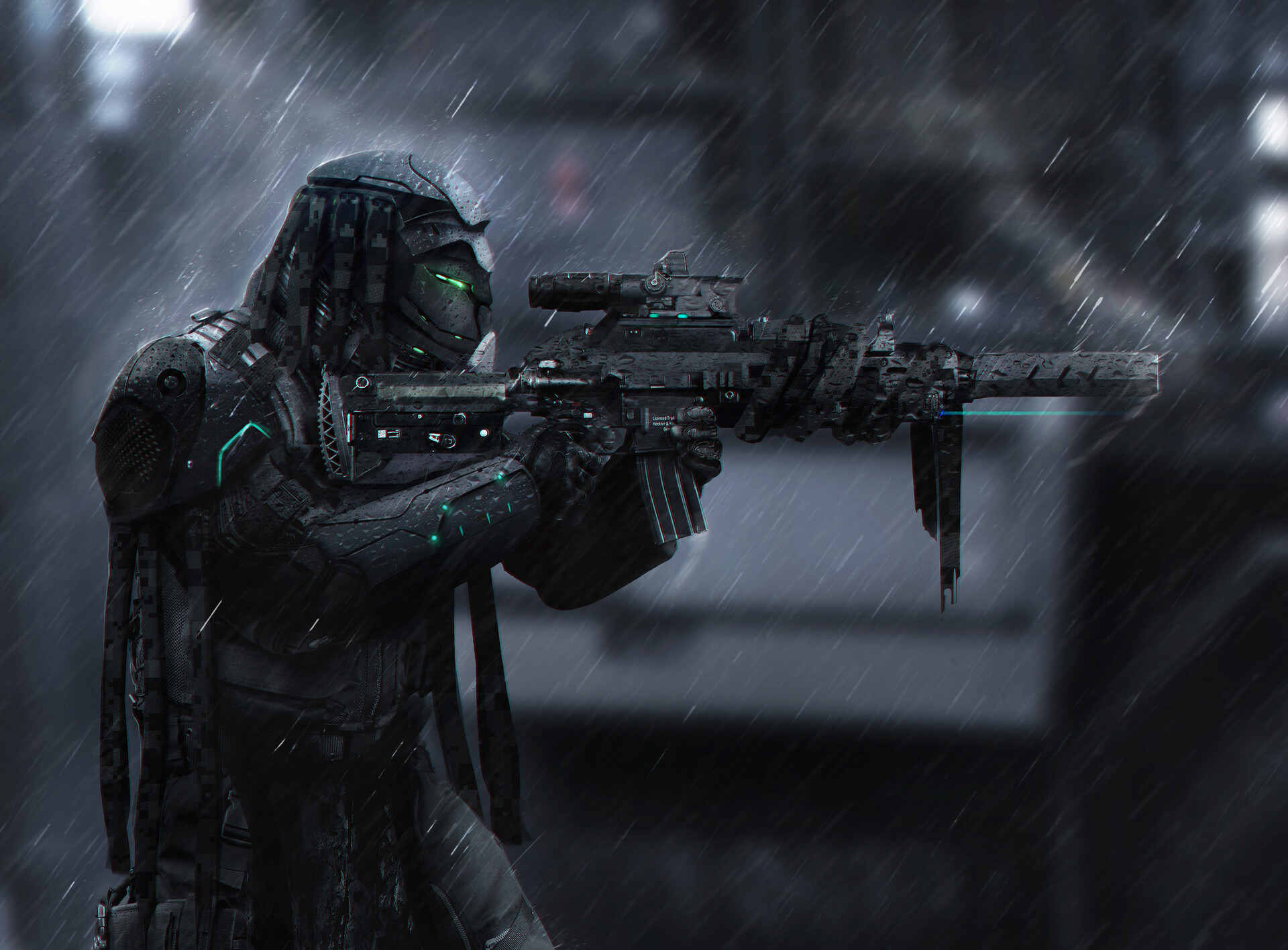 ArtStation - Futuristic Sniper Assassin