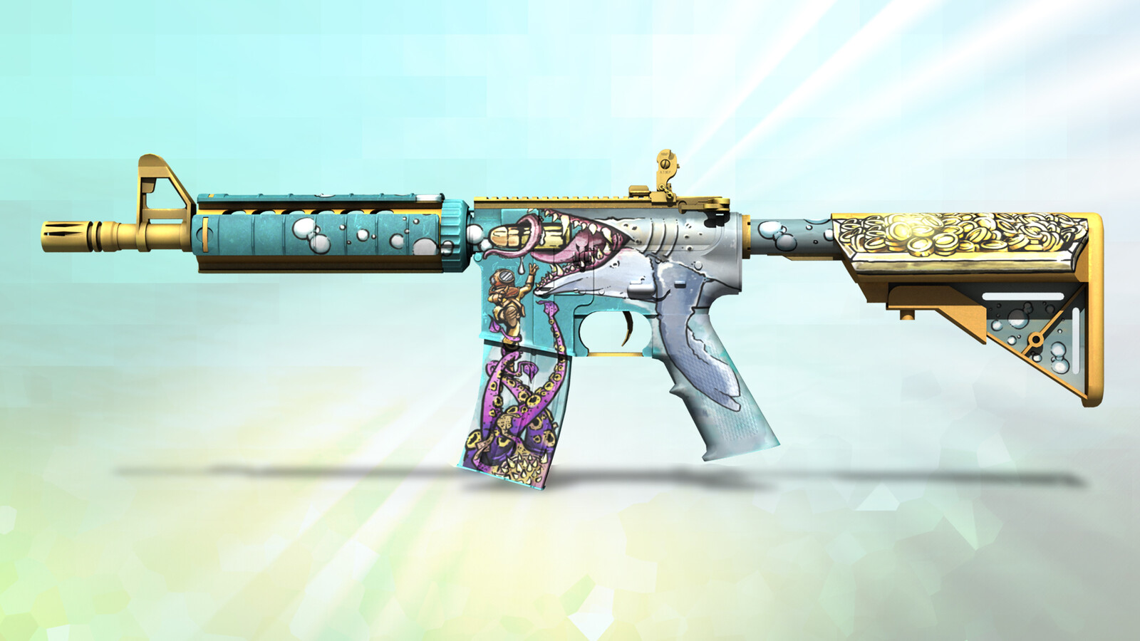 M4a1 golden coil mw фото 85