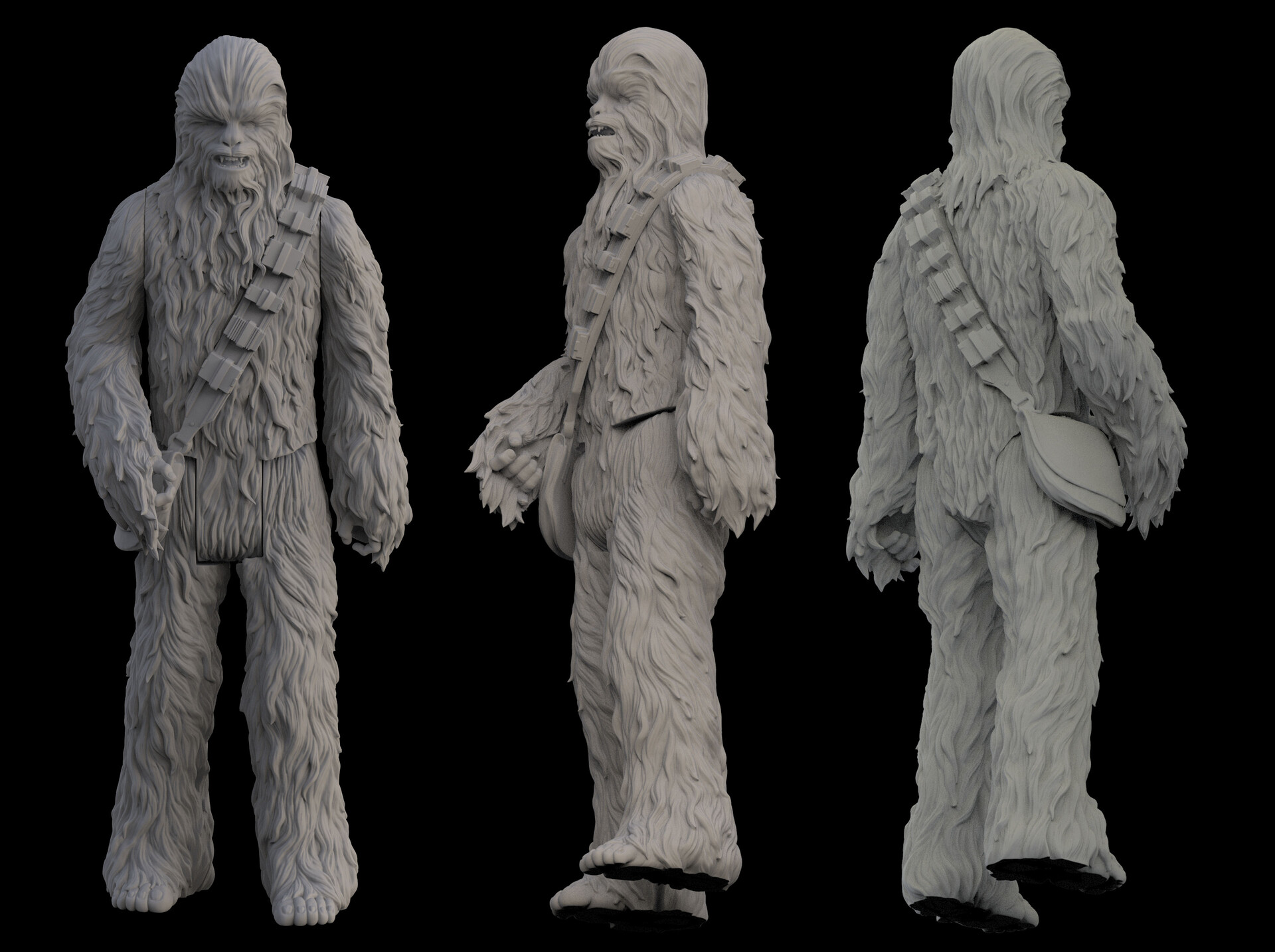 Artstation Chewie Sculpt Rob Wiggins