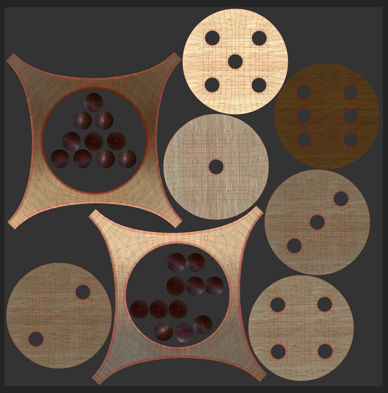 Dice UV layout 