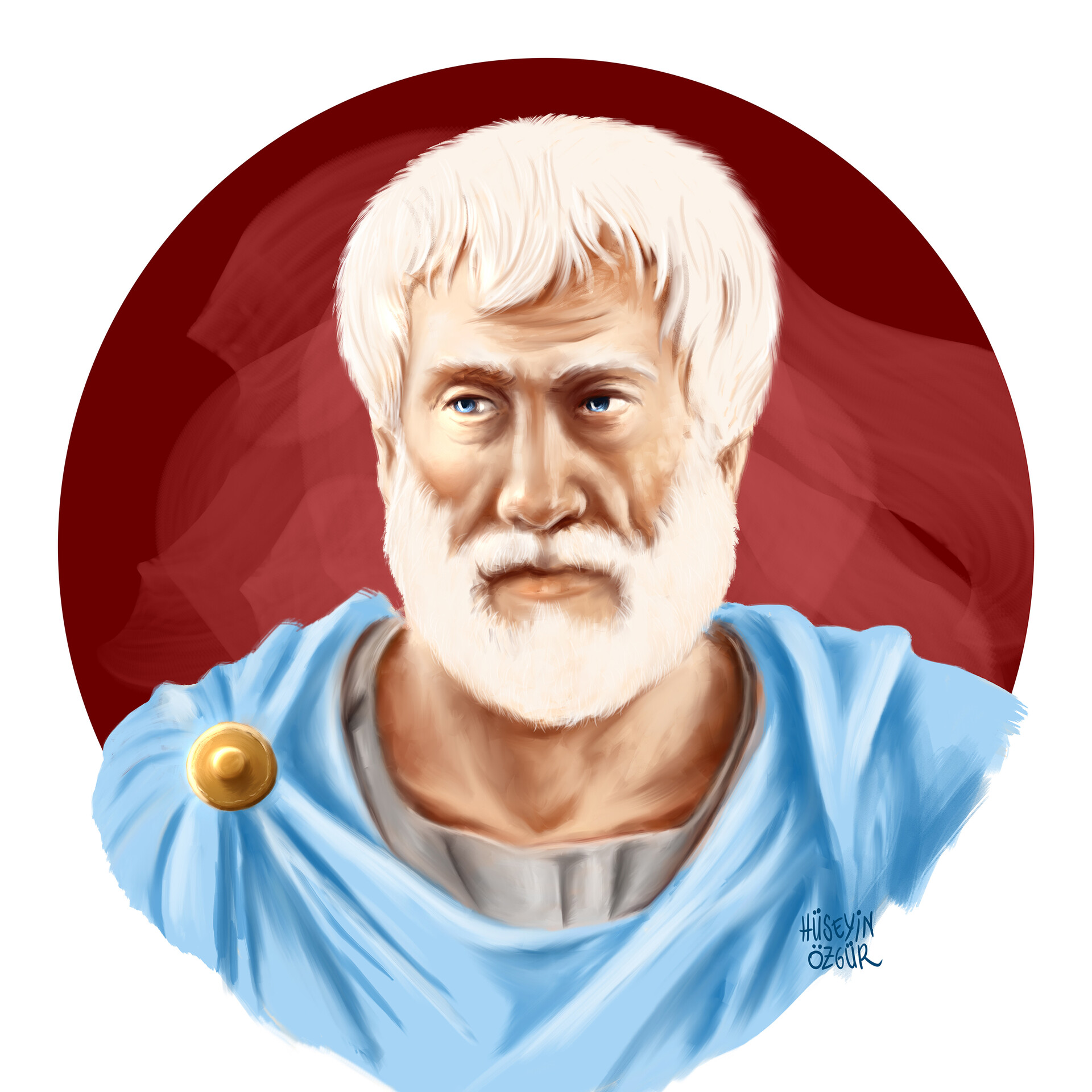 huseyin ozgur portrait of aristoteles