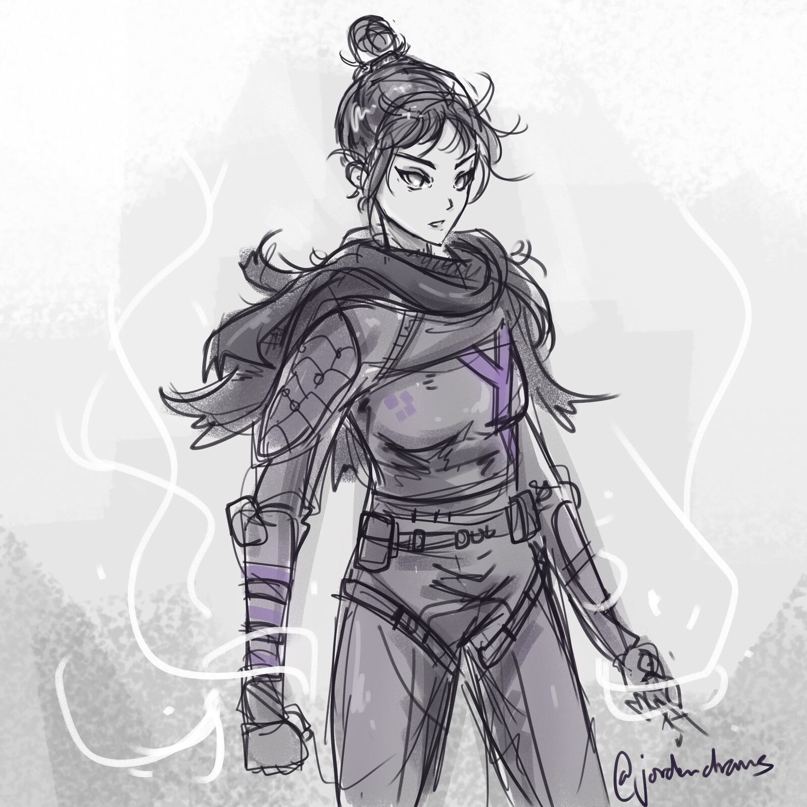 pics Apex Legends Wraith Drawing Easy wraith apex legends jorden prussing