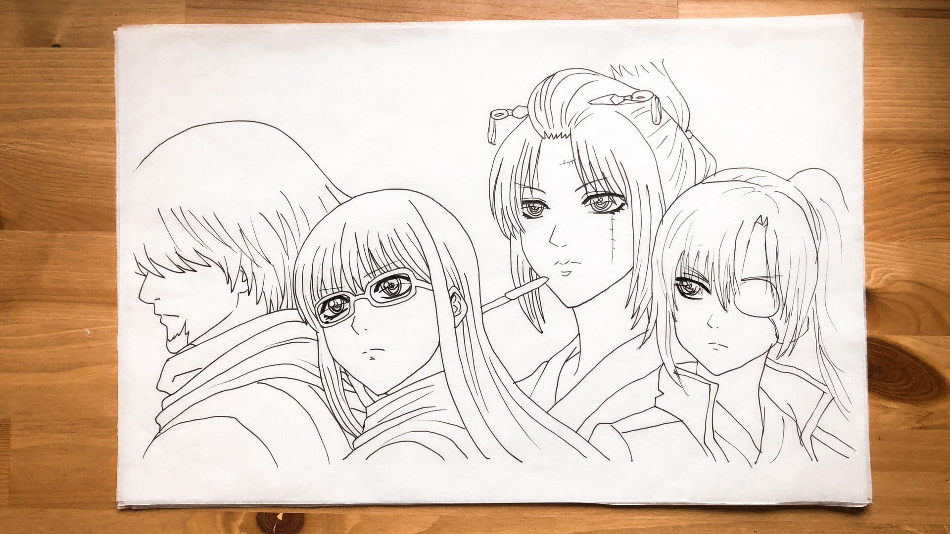 银魂 银之魂篇op手绘i Wanna Be Spyair Yorozuya Dou Artstation