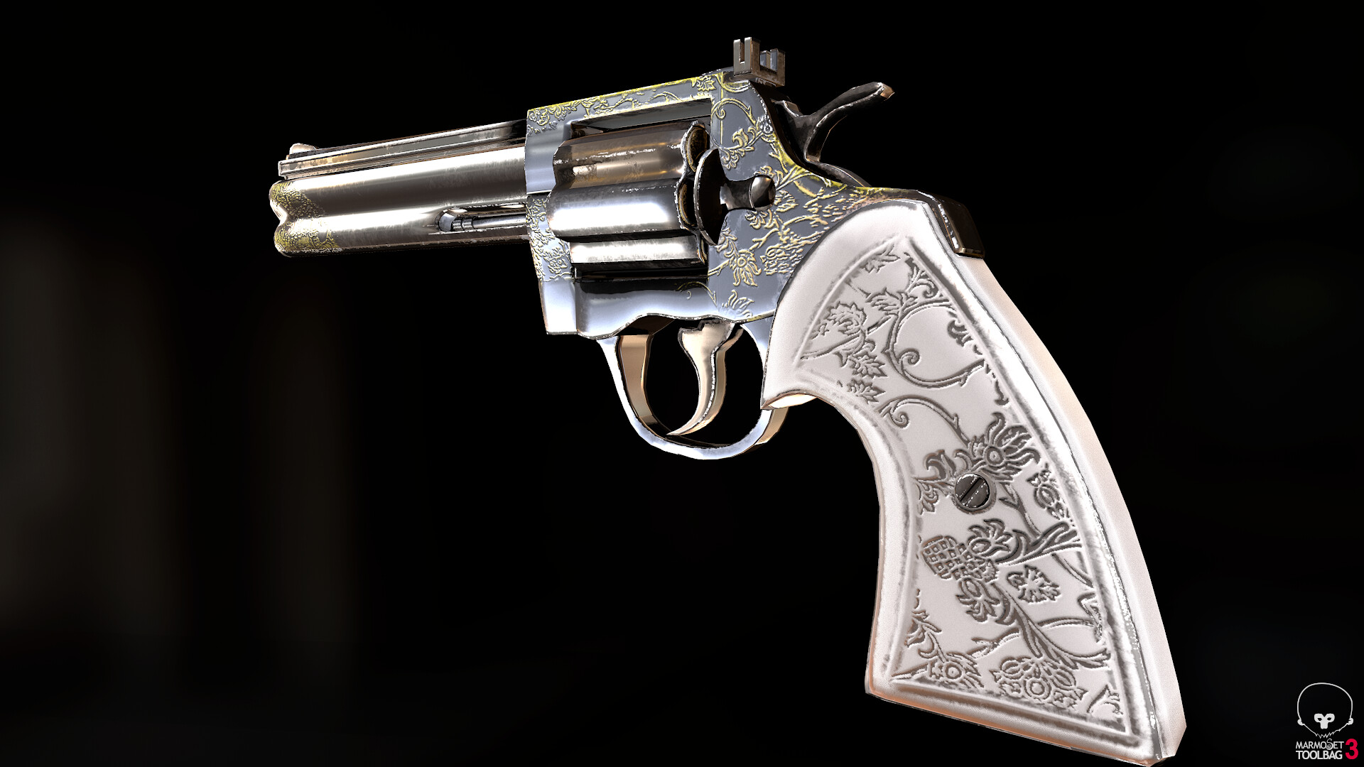 ArtStation - Colt Python Revolver 3D Model