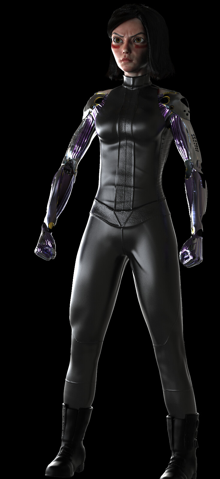 Artstation Alita Battle Angel 3d Model Azzeddin Douakha