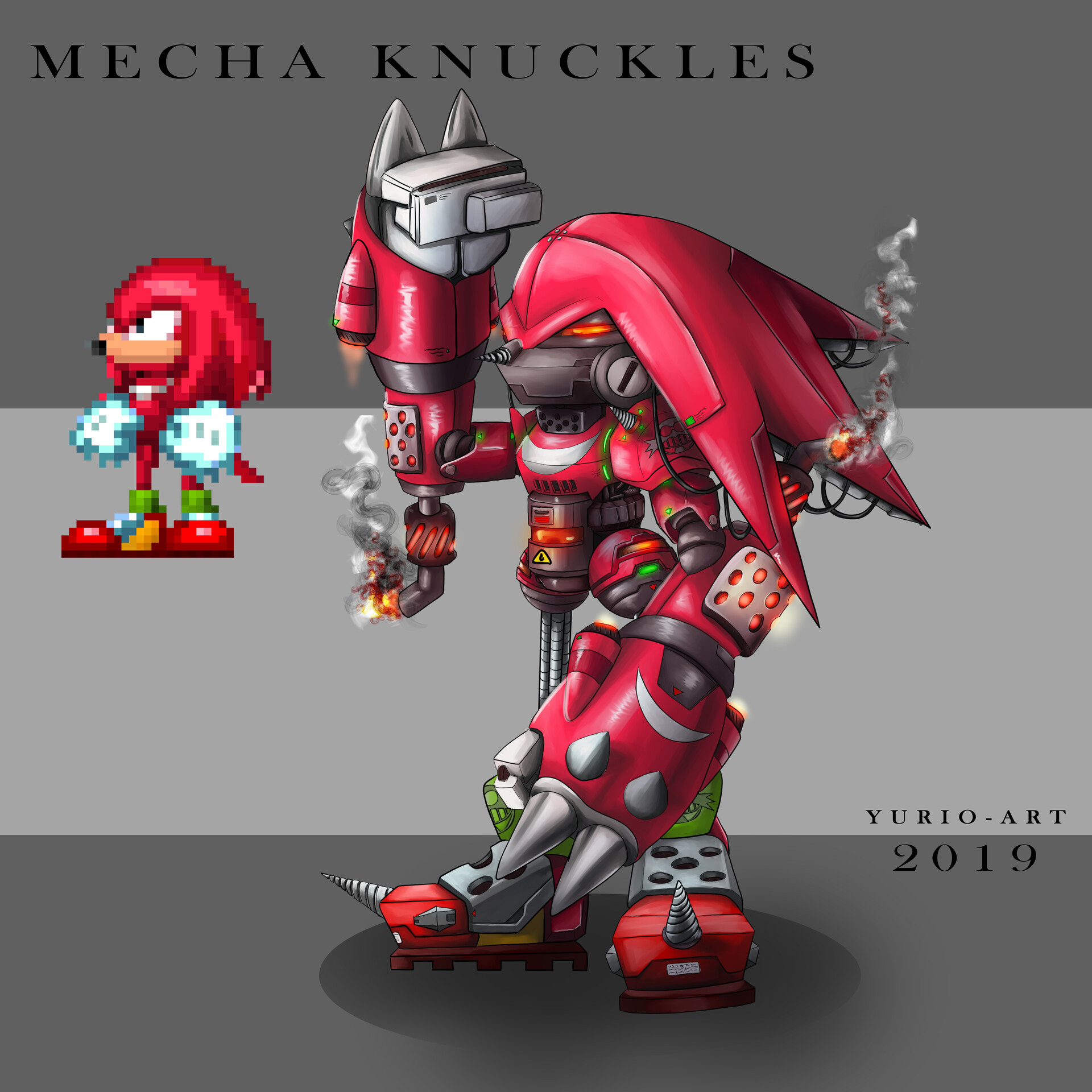 Hadronus - [FANART] Modern Mecha Sonic Concept