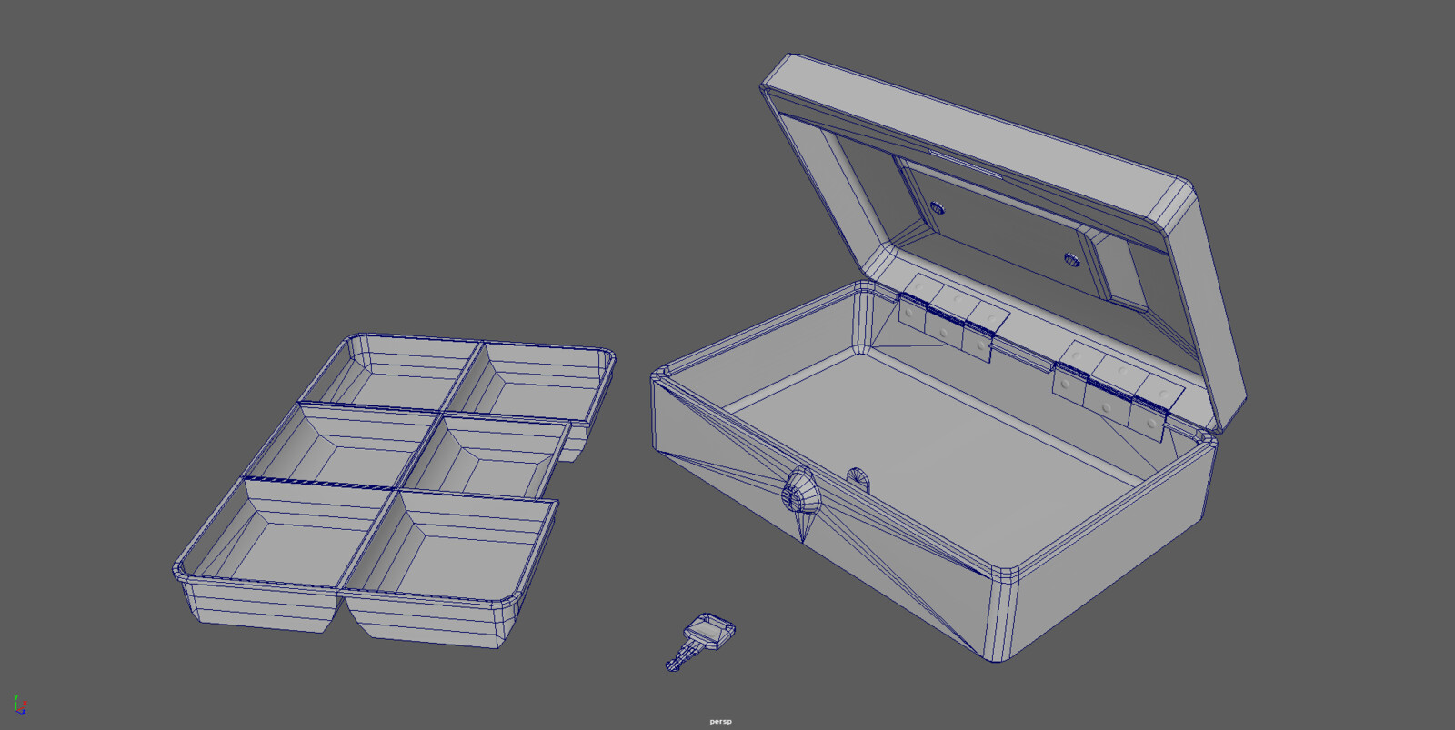 In Maya with Normal map applied plus wireframe 