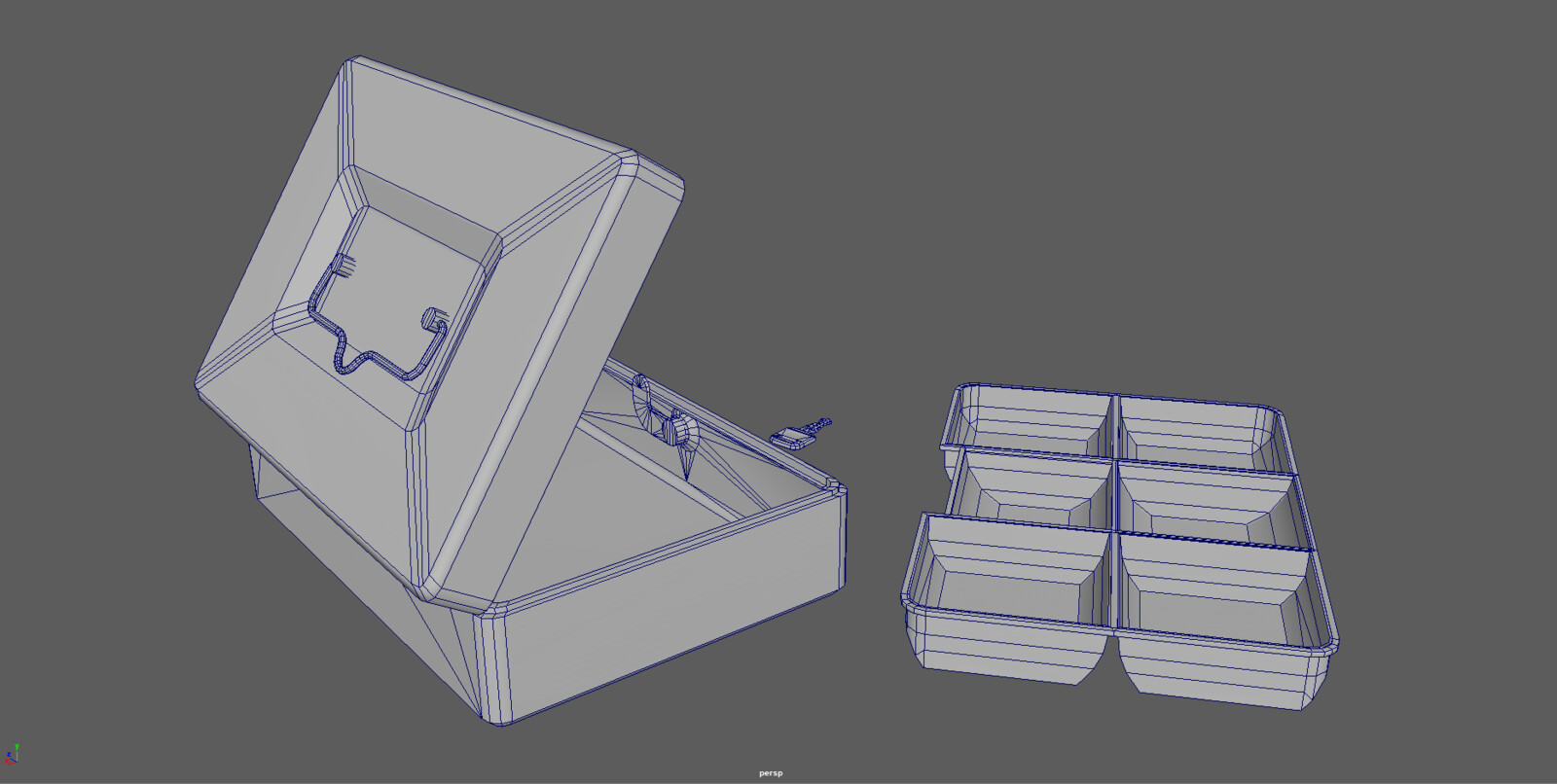 In Maya with Normal map applied plus wireframe 