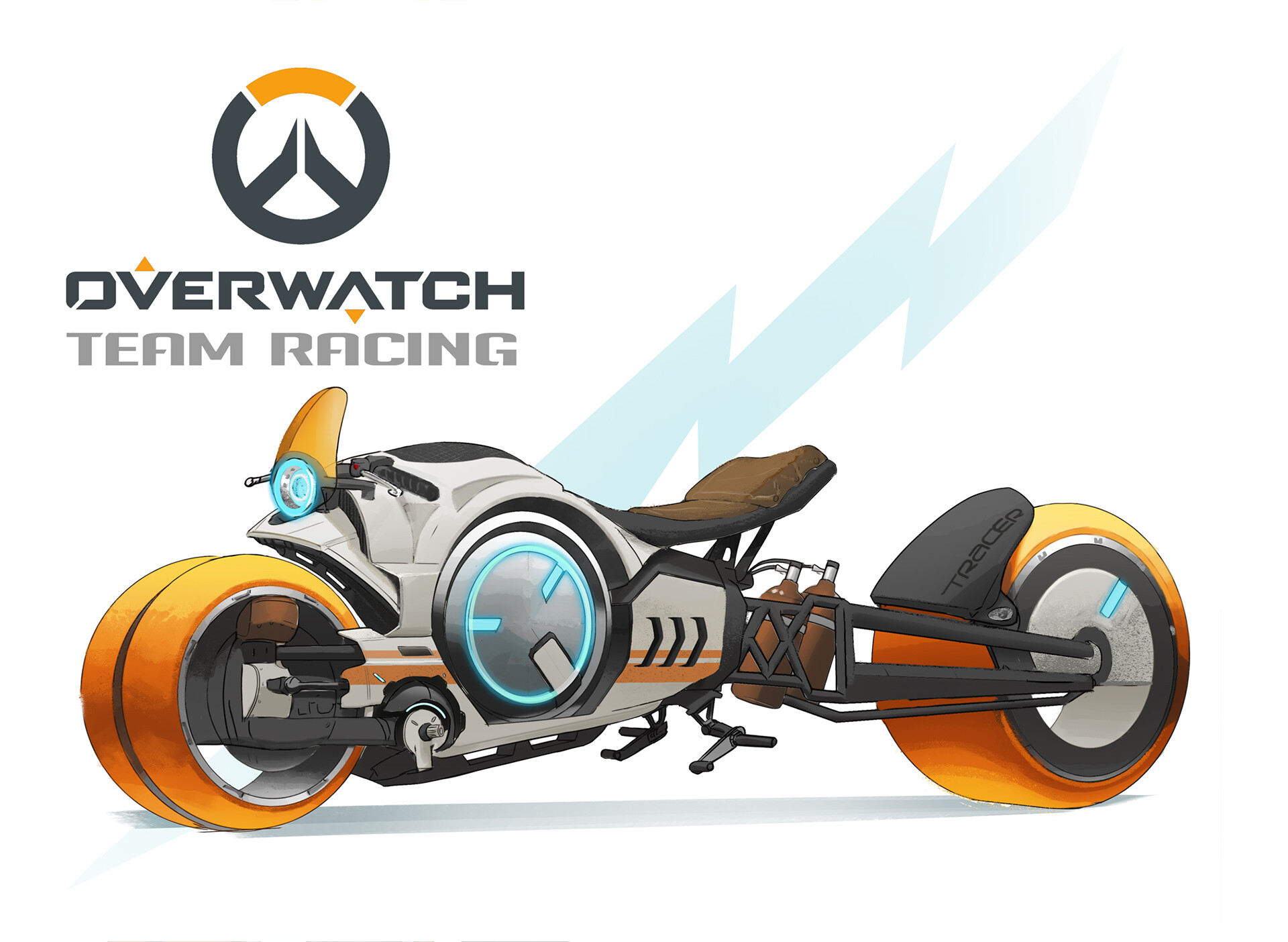 ArtStation - Overwatch Team Racing: Tracer Motorcycle Concept [fan art]