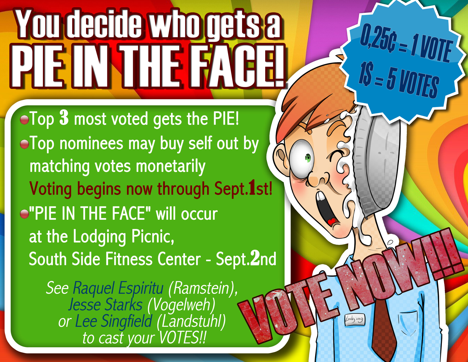 Pie In The Face Flyer