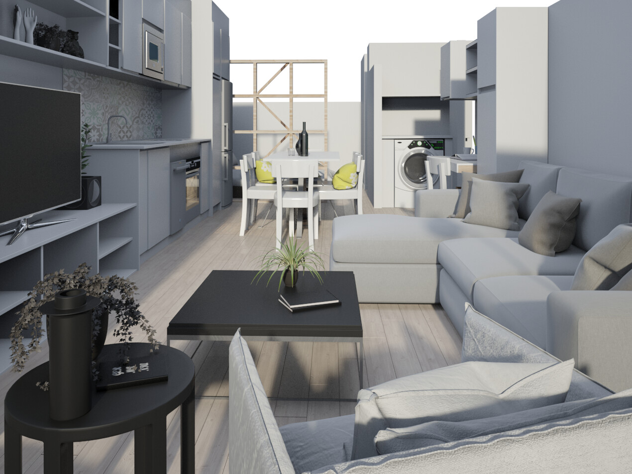 Artstation Infographic 3d Interior Miguel Coronado