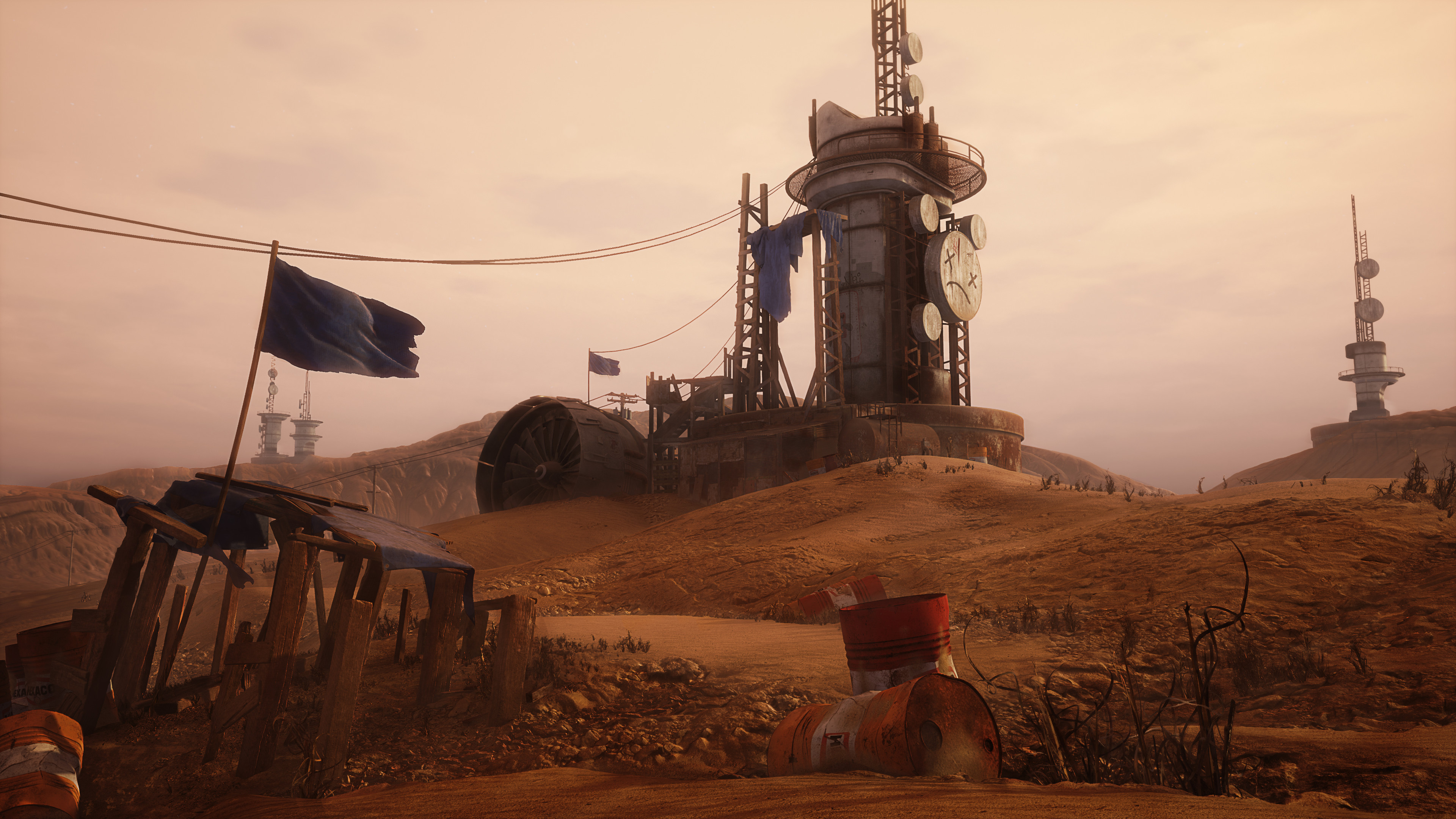 Пустошь мохаве фоллаут. Fallout 4 релейные вышки. Fallout 4 вышка. Fallout 4 башни. Фоллаут 4 вышка.