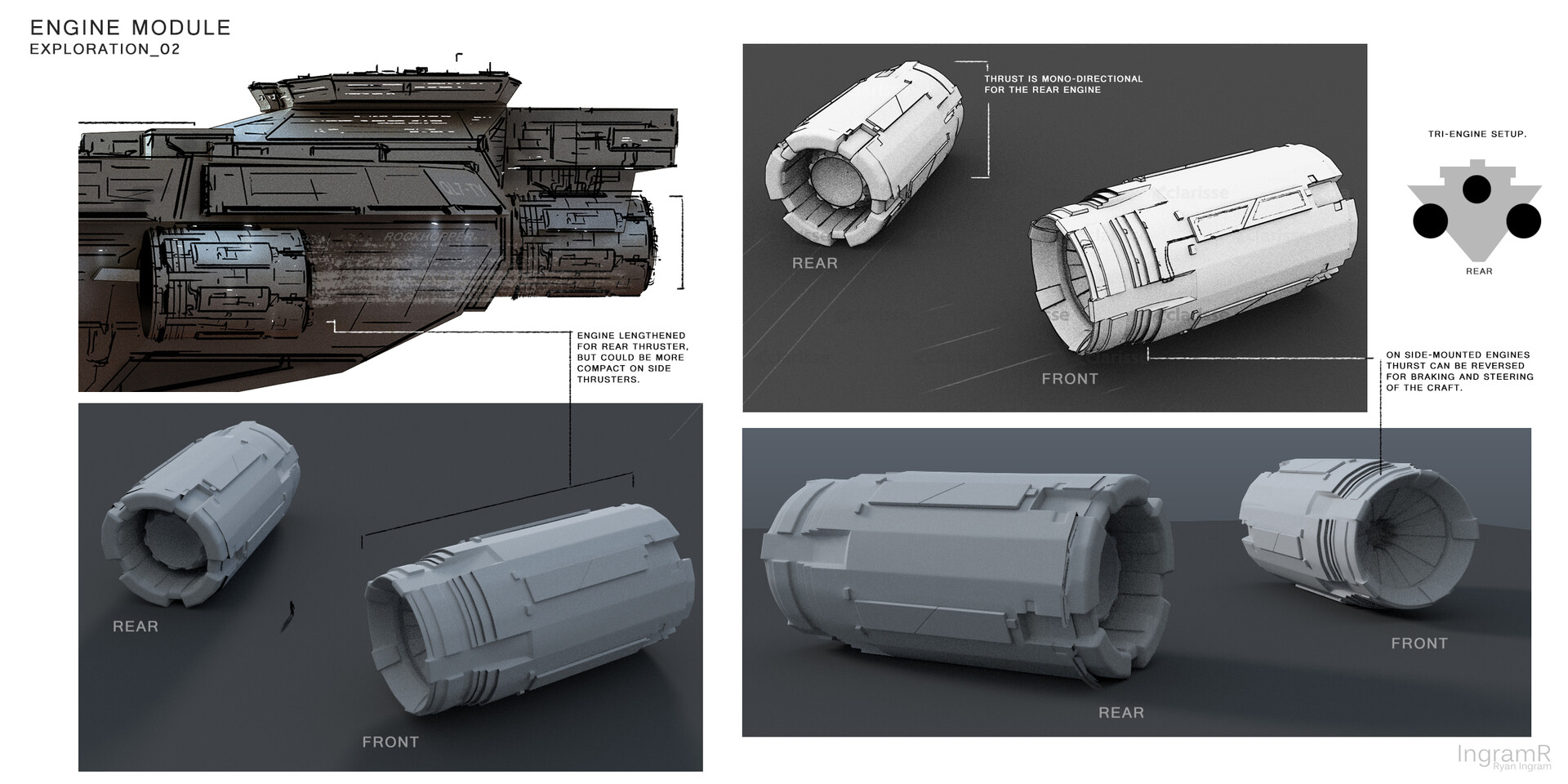 Ryan Ingram - Rockhopper -Ship Variant Concepts